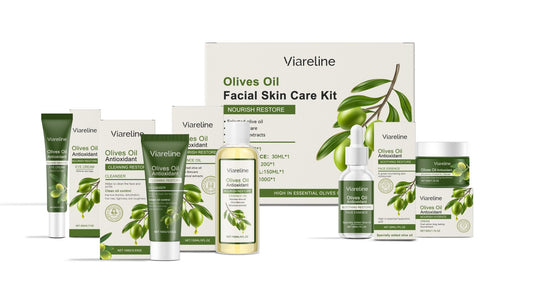 Olive Oil Skincare Set for Deep Hydration & Glowing Skin – Nourishing Facial Care Kit