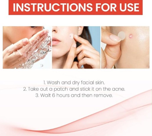 Acne Cover Patch- Hydrocolloid Acne Cover for Fast Healing, Invisible & Anti-Scar